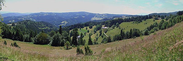 Panorama z widokiem na Niemcową Panorama z widokiem na Niemcową